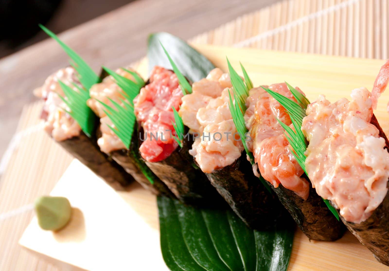 Japanese sushi  traditional japanese food.maki rolls 