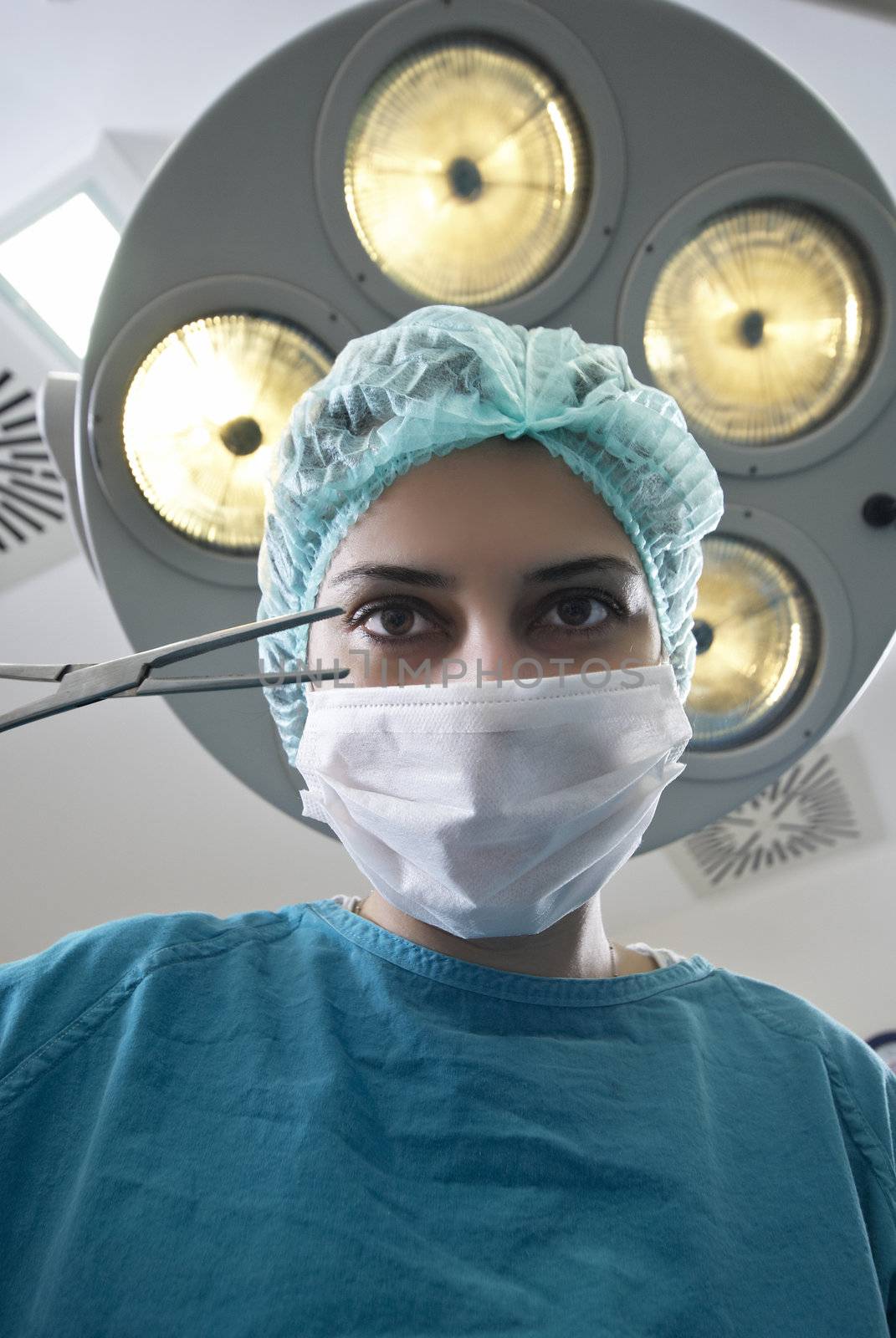 Close-up of a female surgeon by pencap
