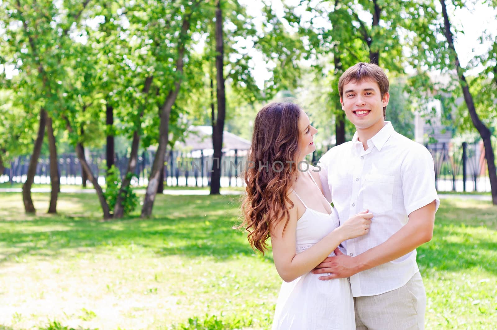 couple in the park by adam121