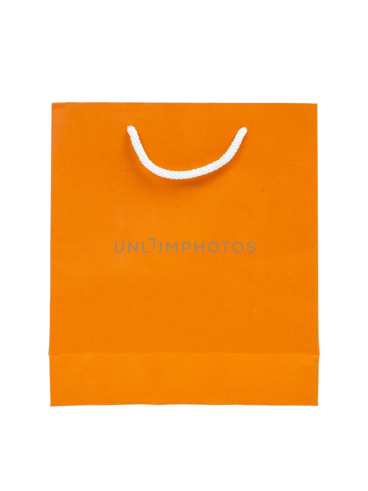 paper bag, orange color by FrameAngel