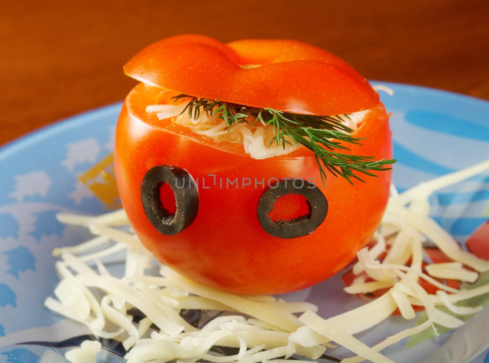 Tomatoes stuffed for child