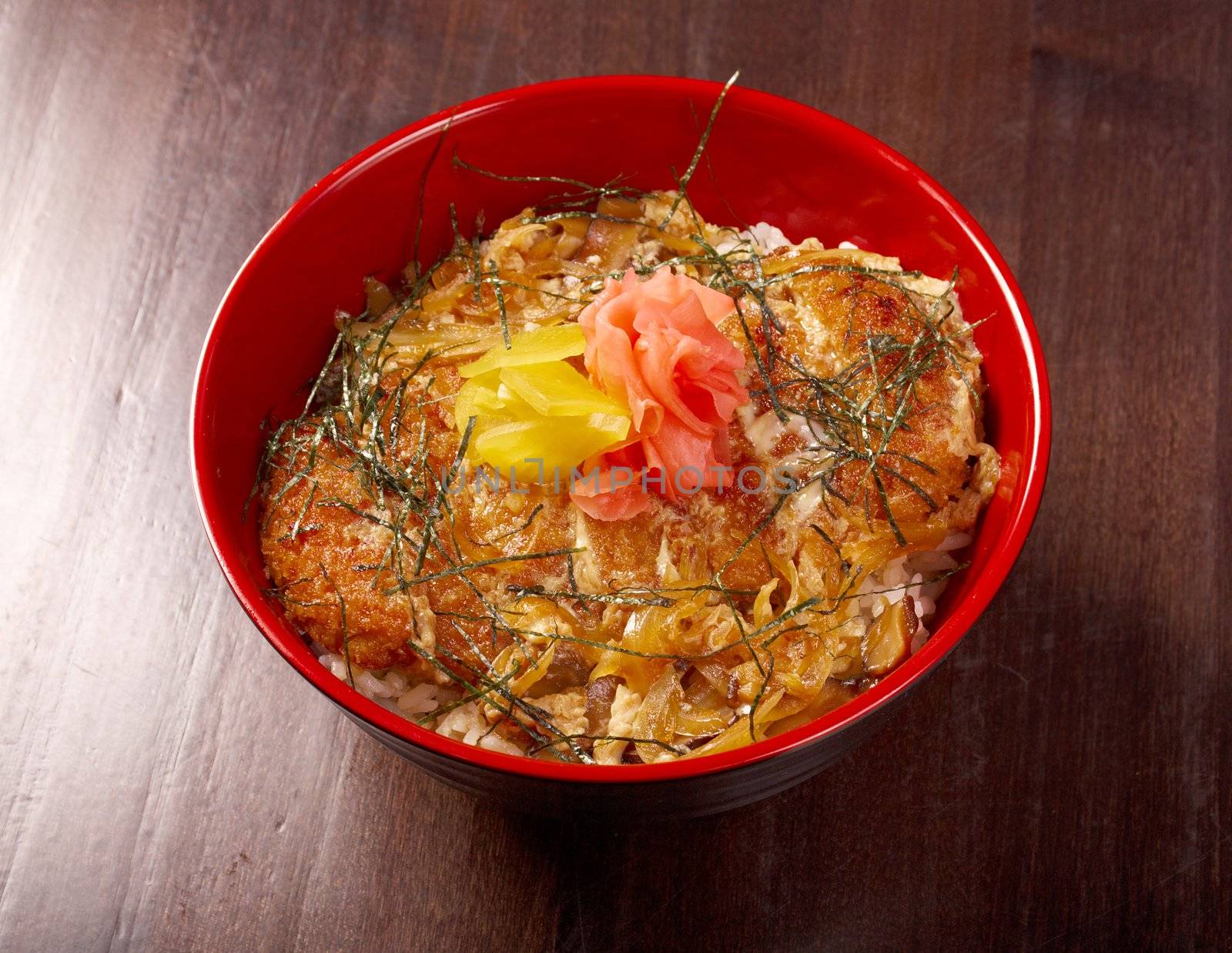 Teriyaki Chicken Rice. traditional japanese food.