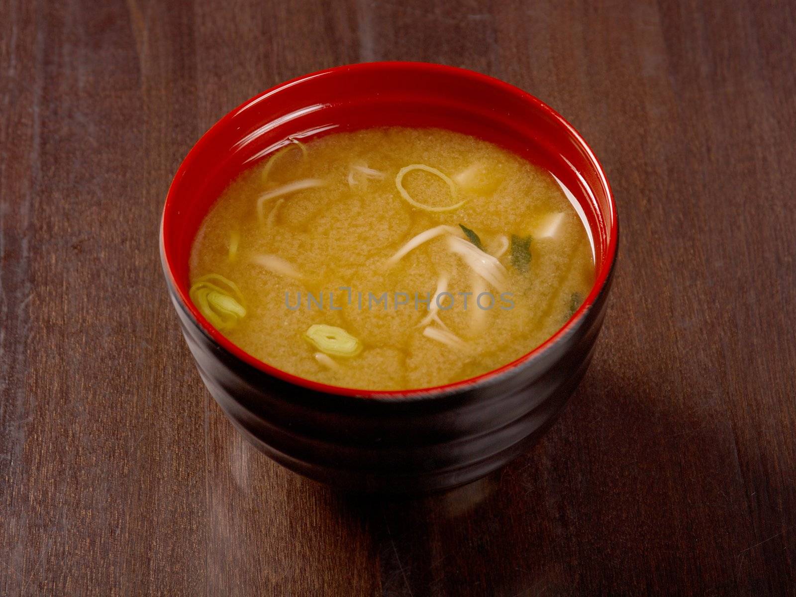 Miso soup , Japanese Food .closeup