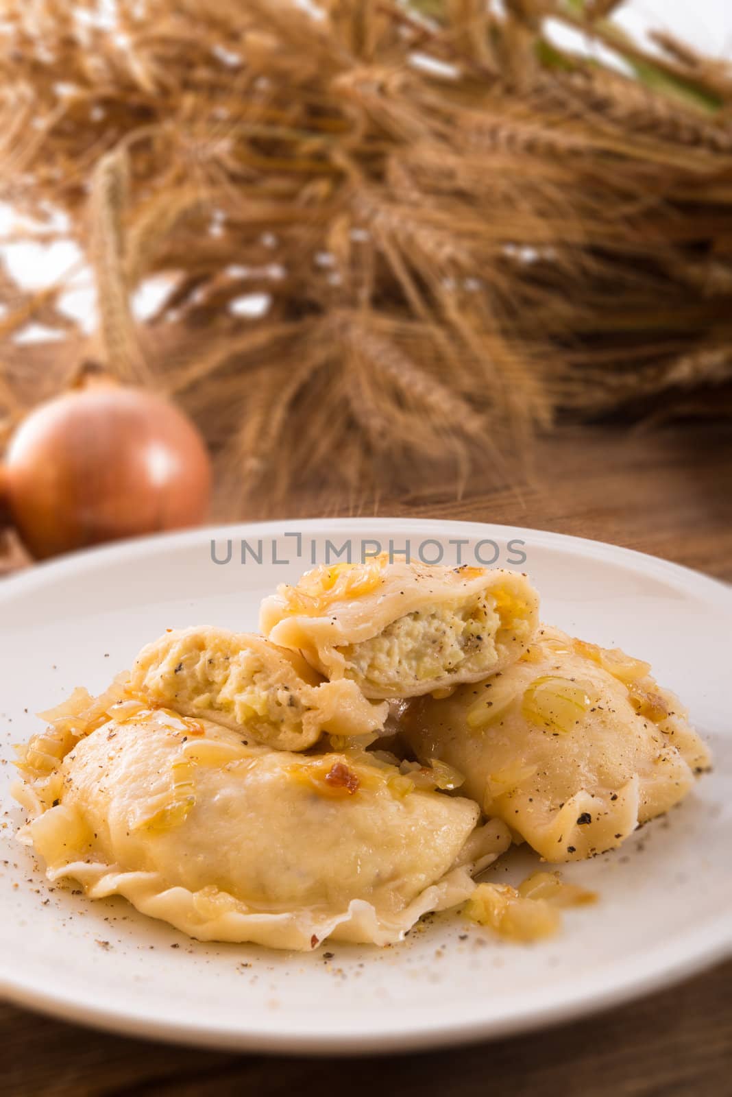  Pierogi.Polish dish 	 by Darius.Dzinnik