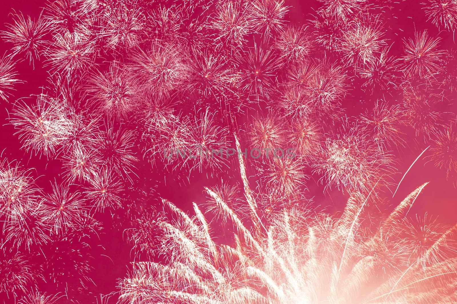 holiday fireworks background by romantiche