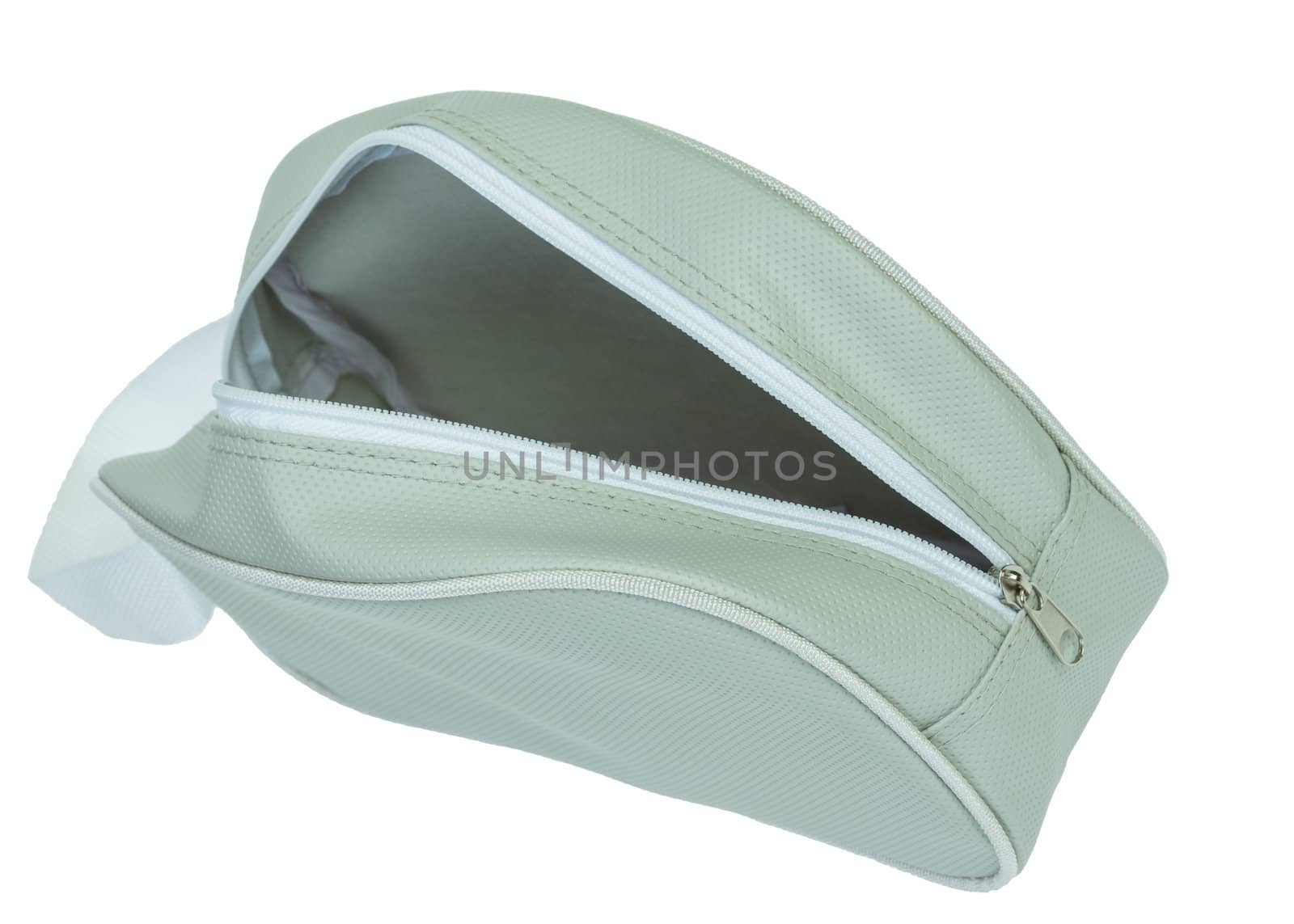 cosmetics or sport bag,open zip