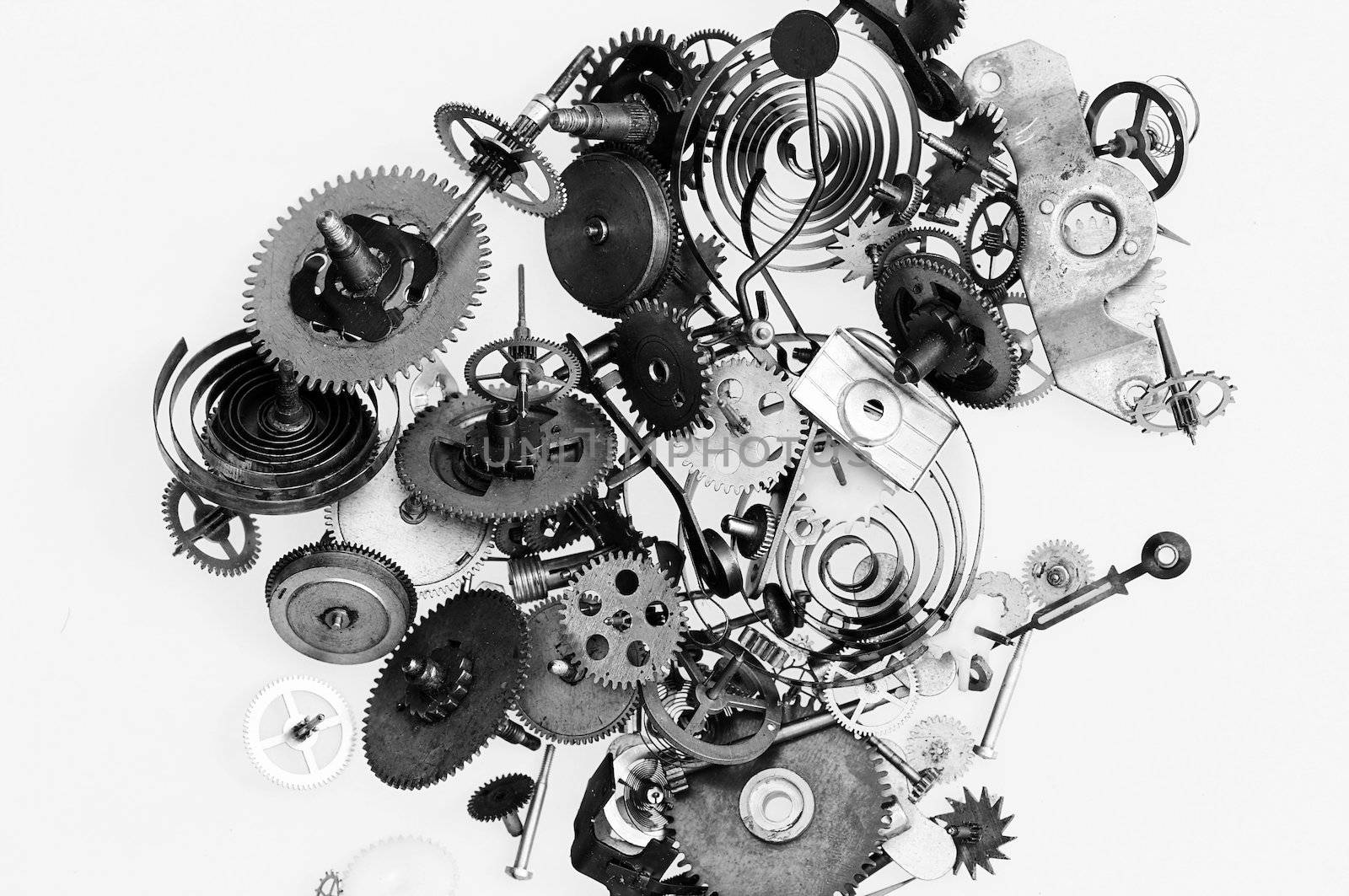 Detail (close-up) of the clockwork mechanism