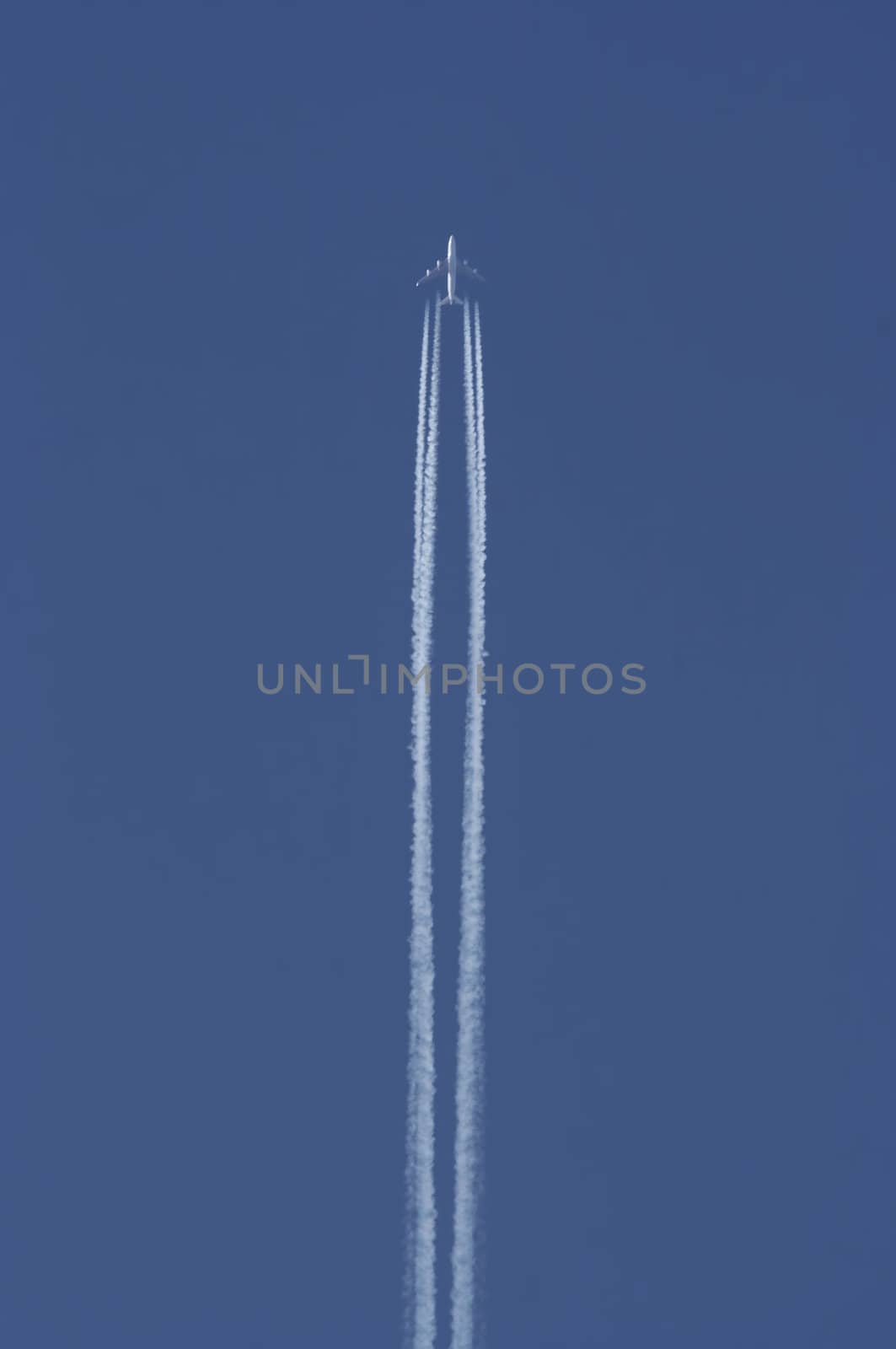 Shot of the flying air plane