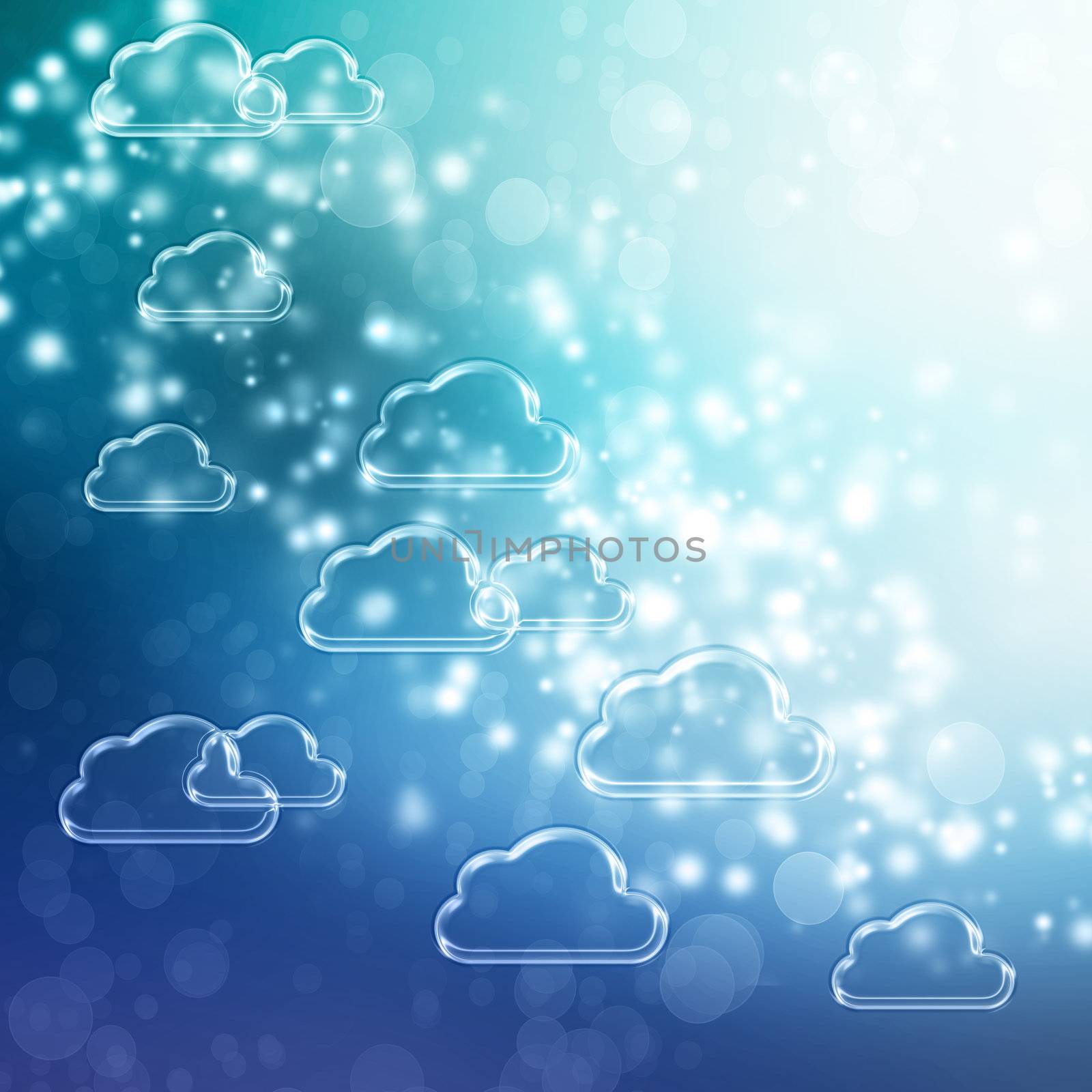 Cloud Shapes background by melpomene