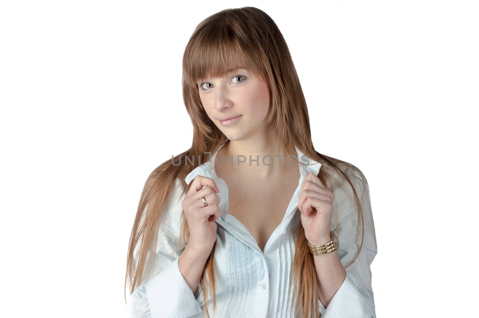 attractive young woman with long blond hair by mettus