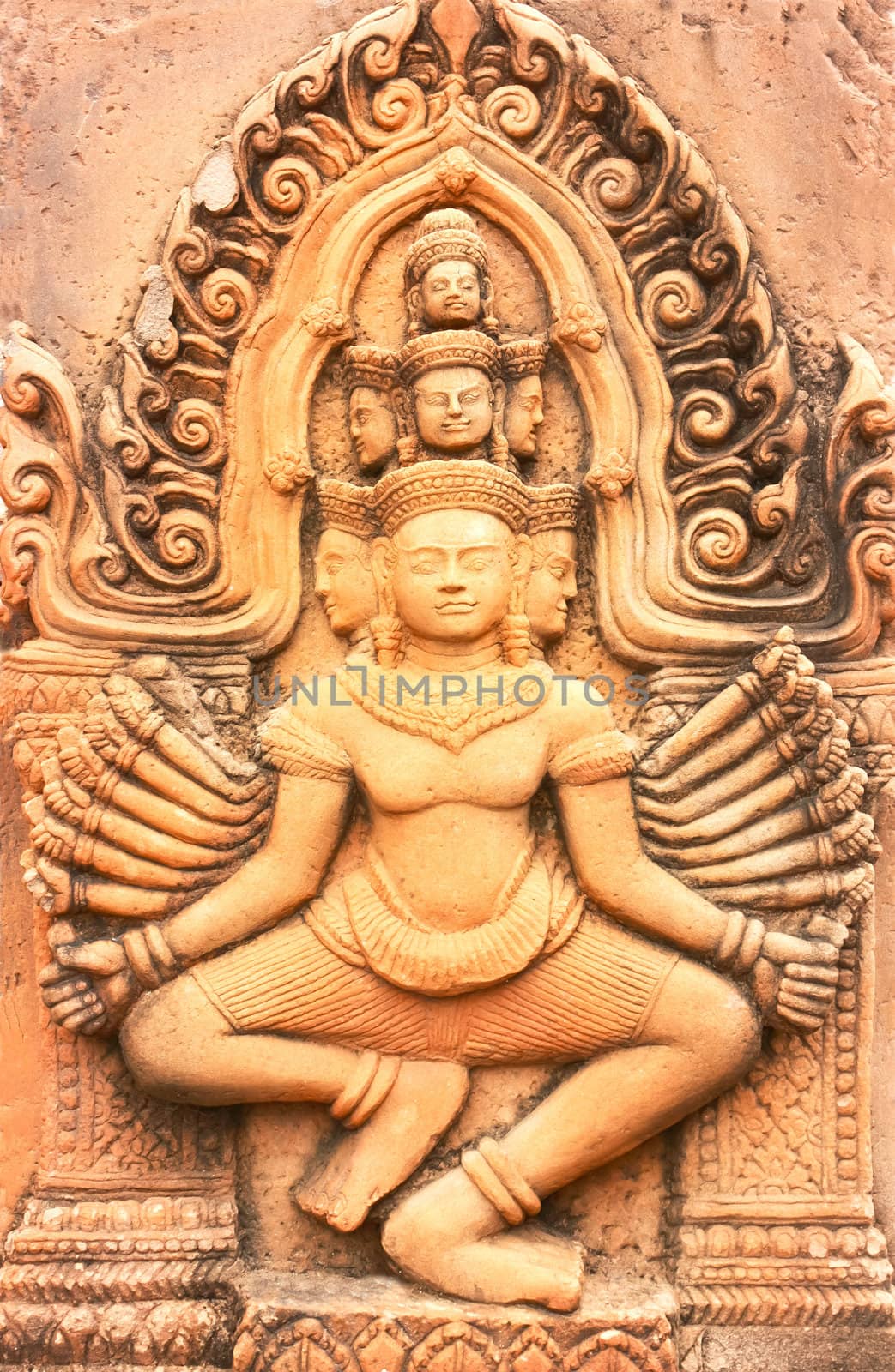 Detail of the angel in the Thailand