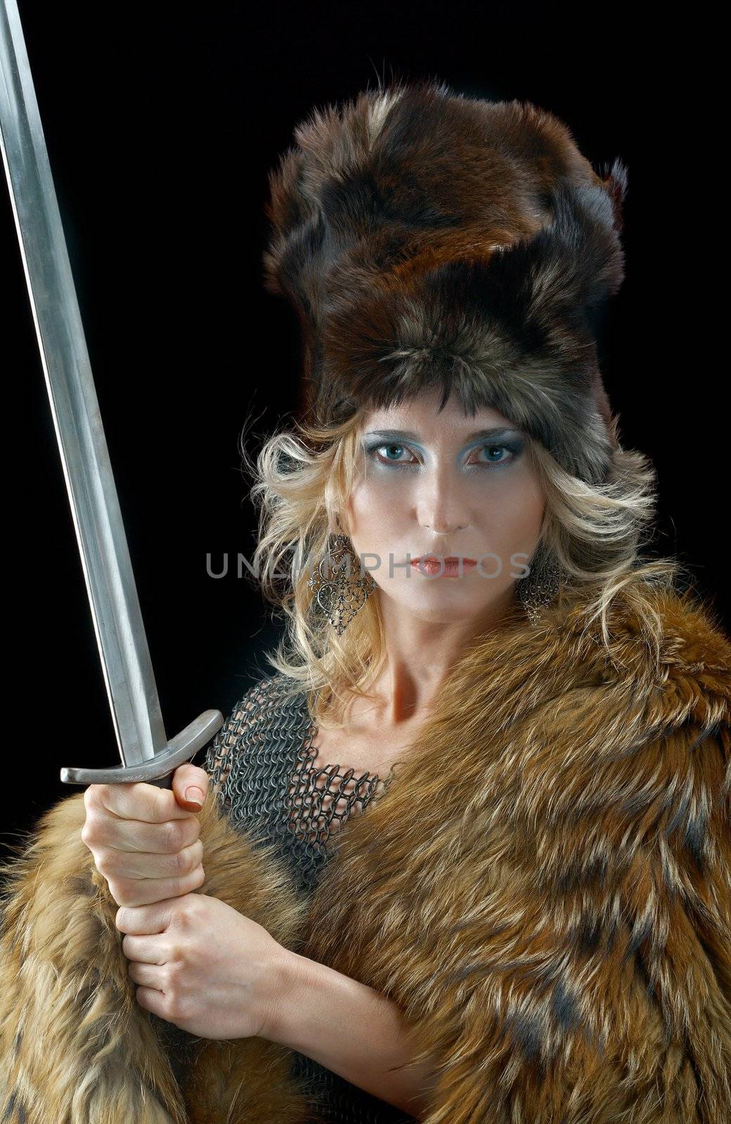 Valkyrie.Viking girl with sword