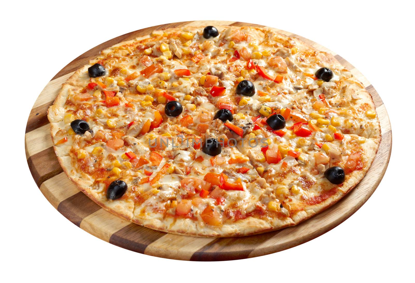 Pizza vegetarian. italian kitchen. Studio