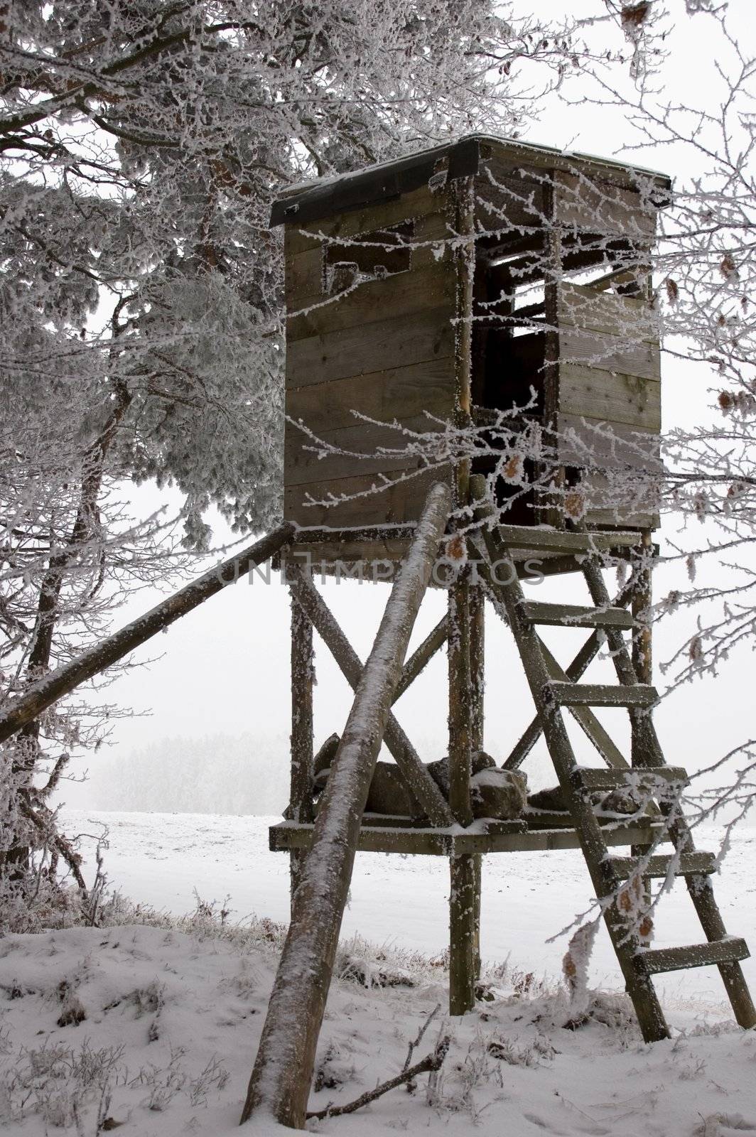 Hunting Tower at Winter, taken in Upper Austria