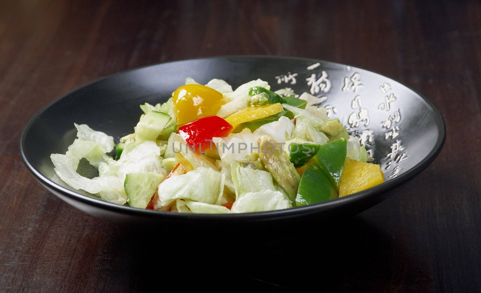 Japan salad  vegetables   closeup