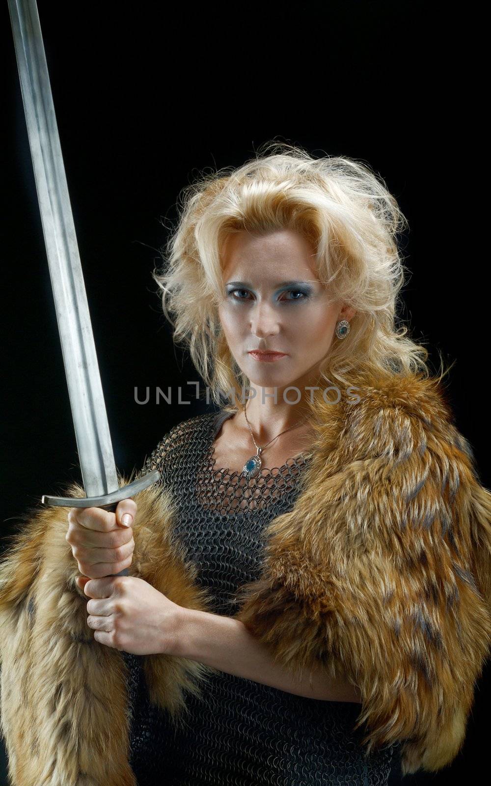 Valkyrie.Viking girl with sword