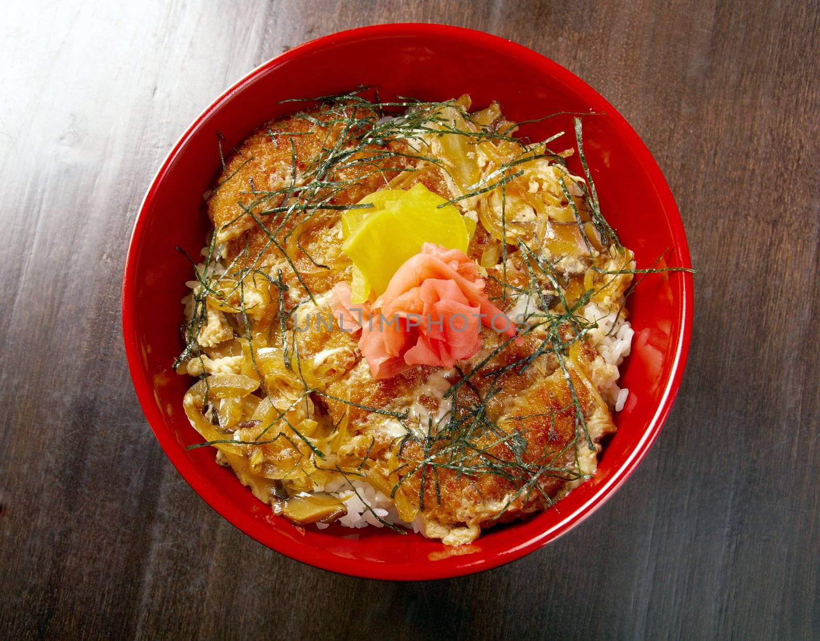Teriyaki Chicken Rice. traditional japanese food.