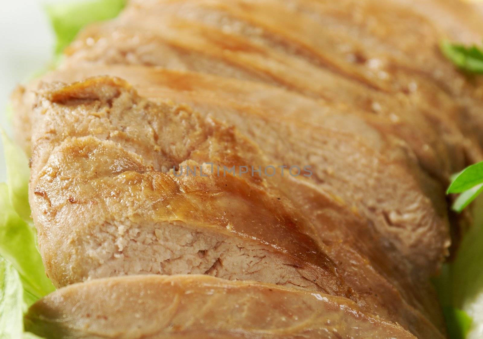 Roasted duck, Chinese style  . Shallow depth-of-field.
