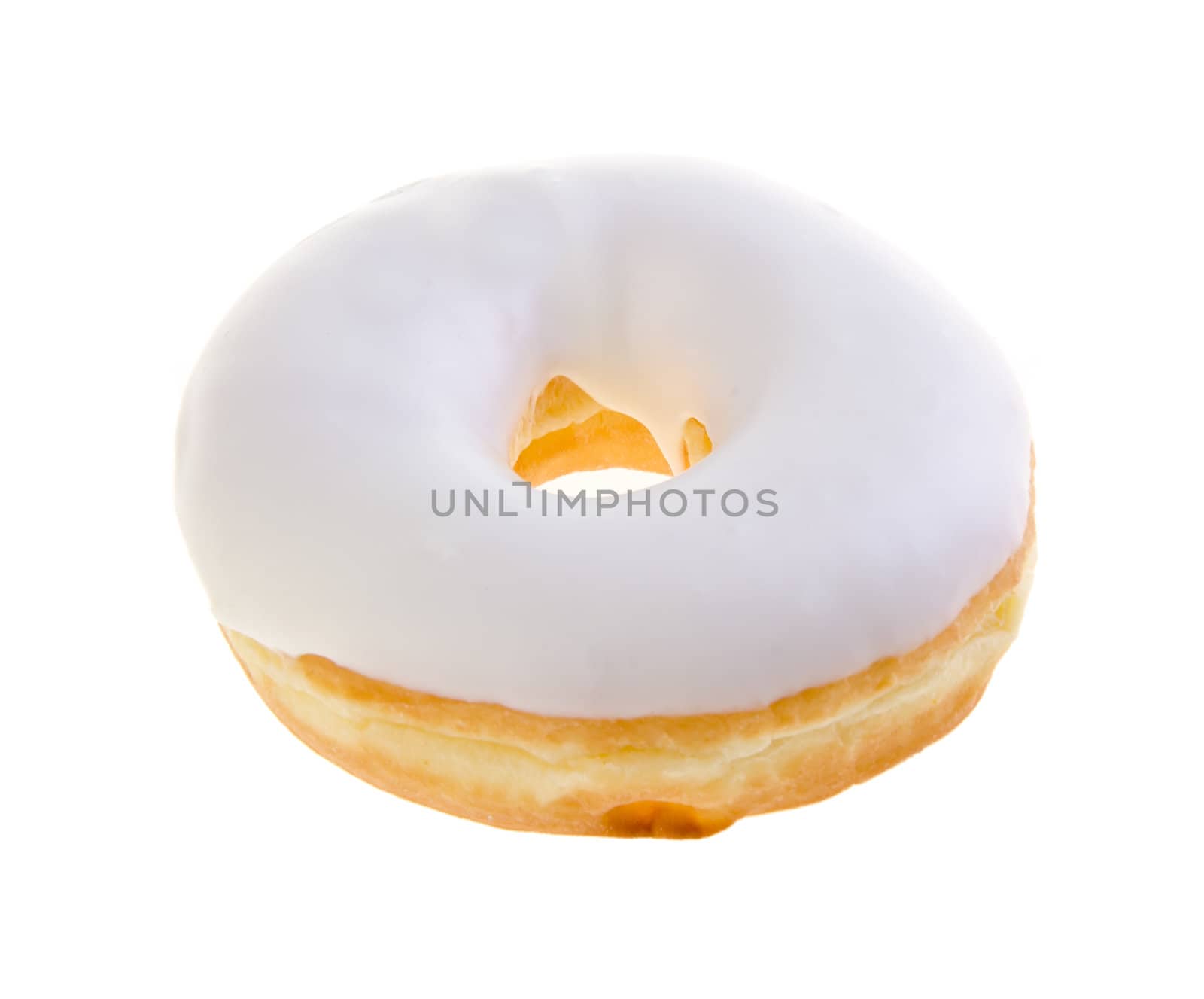 donut, sweet donut with sugar isolated on white background
