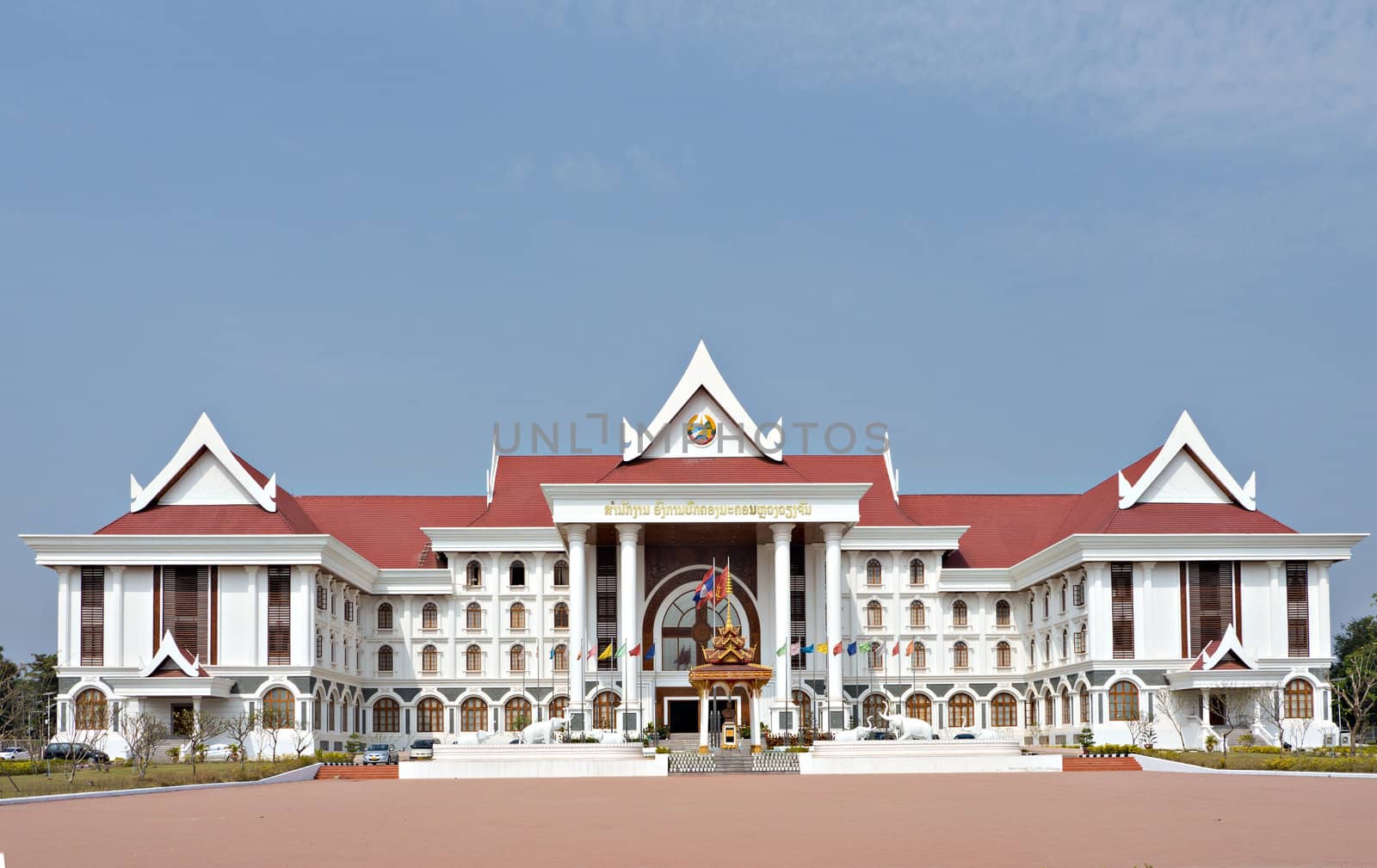 The office of the governor of Vientiane, Laos.