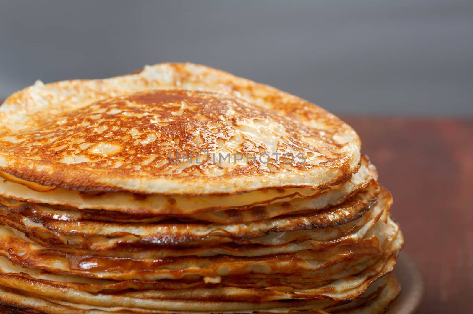 stack of pancakes on plate  - russian traditional food