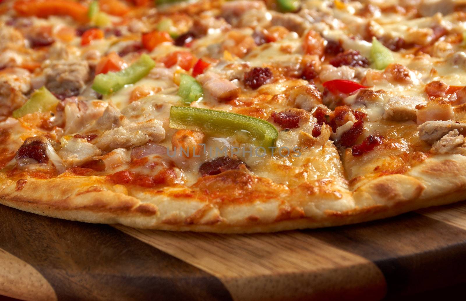 Pizza butcher shop. italian kitchen. Studio