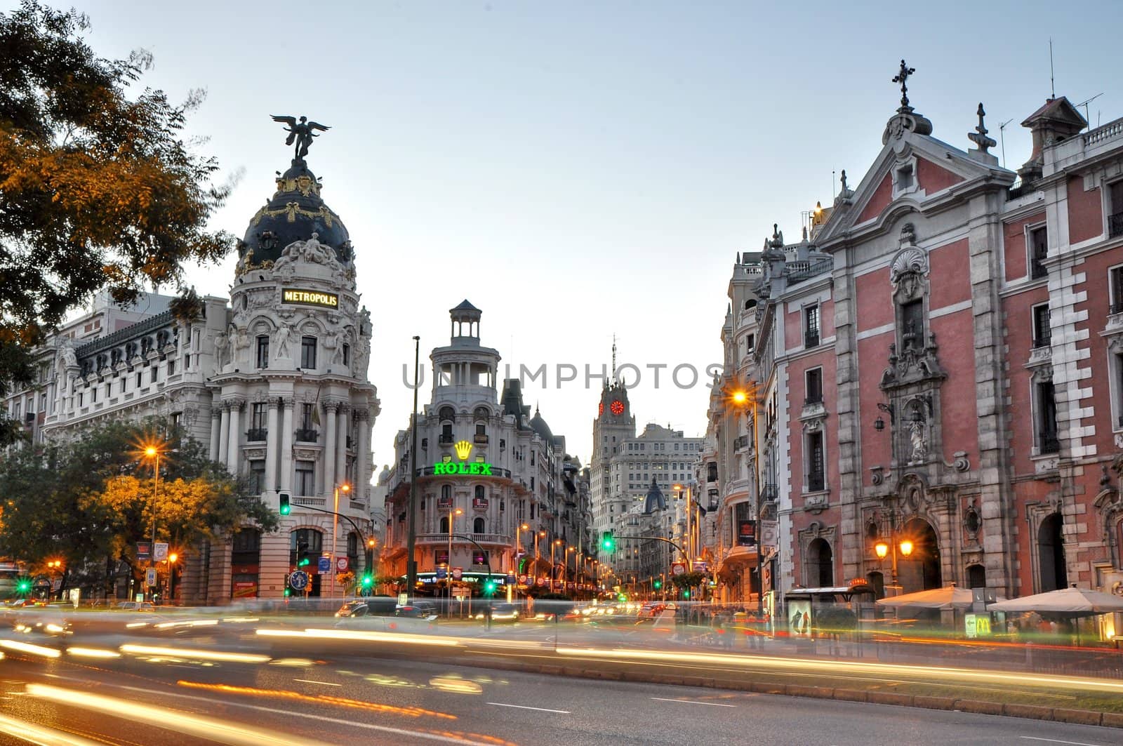 MADRID,SPAIN - SEPTEMBER 30: Gran Via street on September 30, 20 by anderm