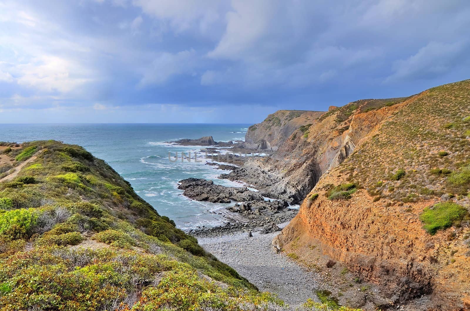 Rocky coast of Portugal in HDR by anderm