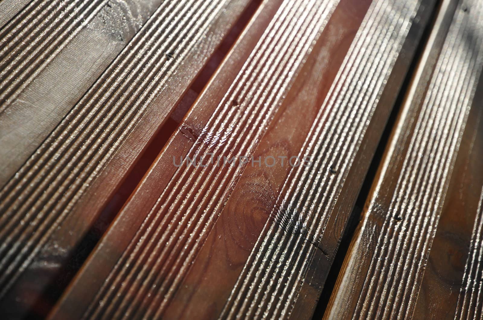 Wood Floor very Wet and Shiny