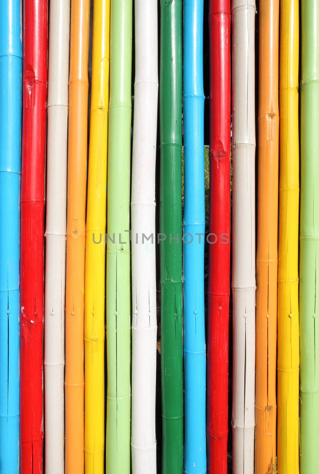 colorful of bamboo wall texture background
