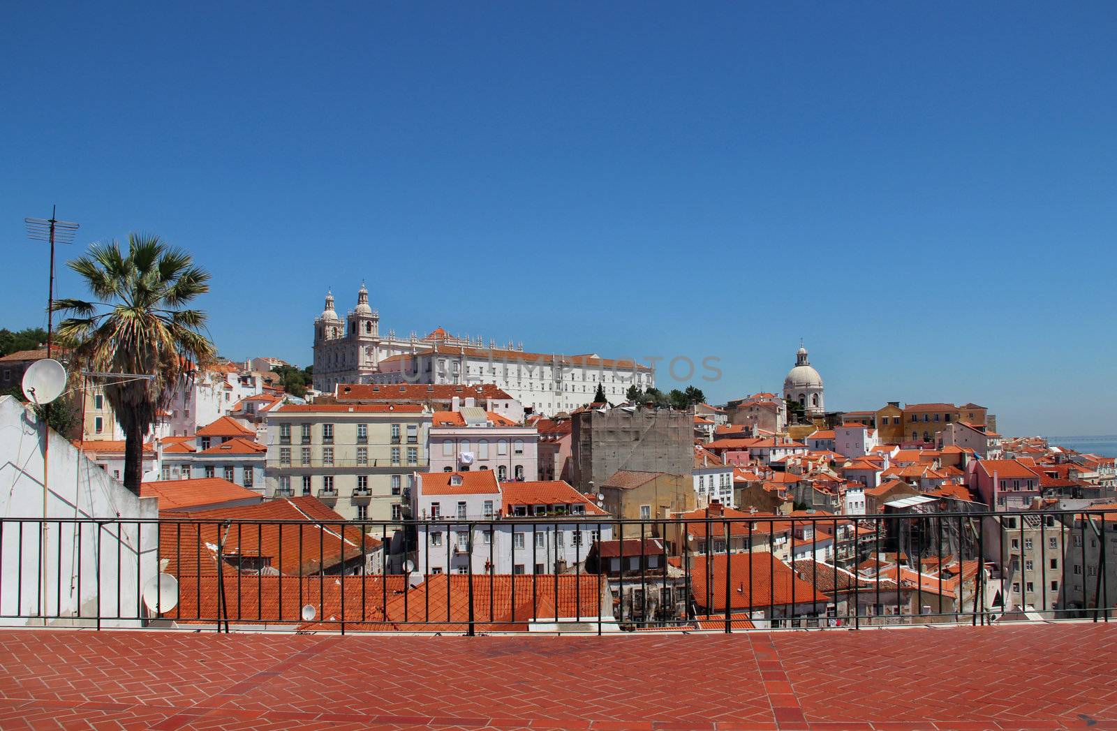 Lisbon panorama, Portugal � buildings, roofs, churches