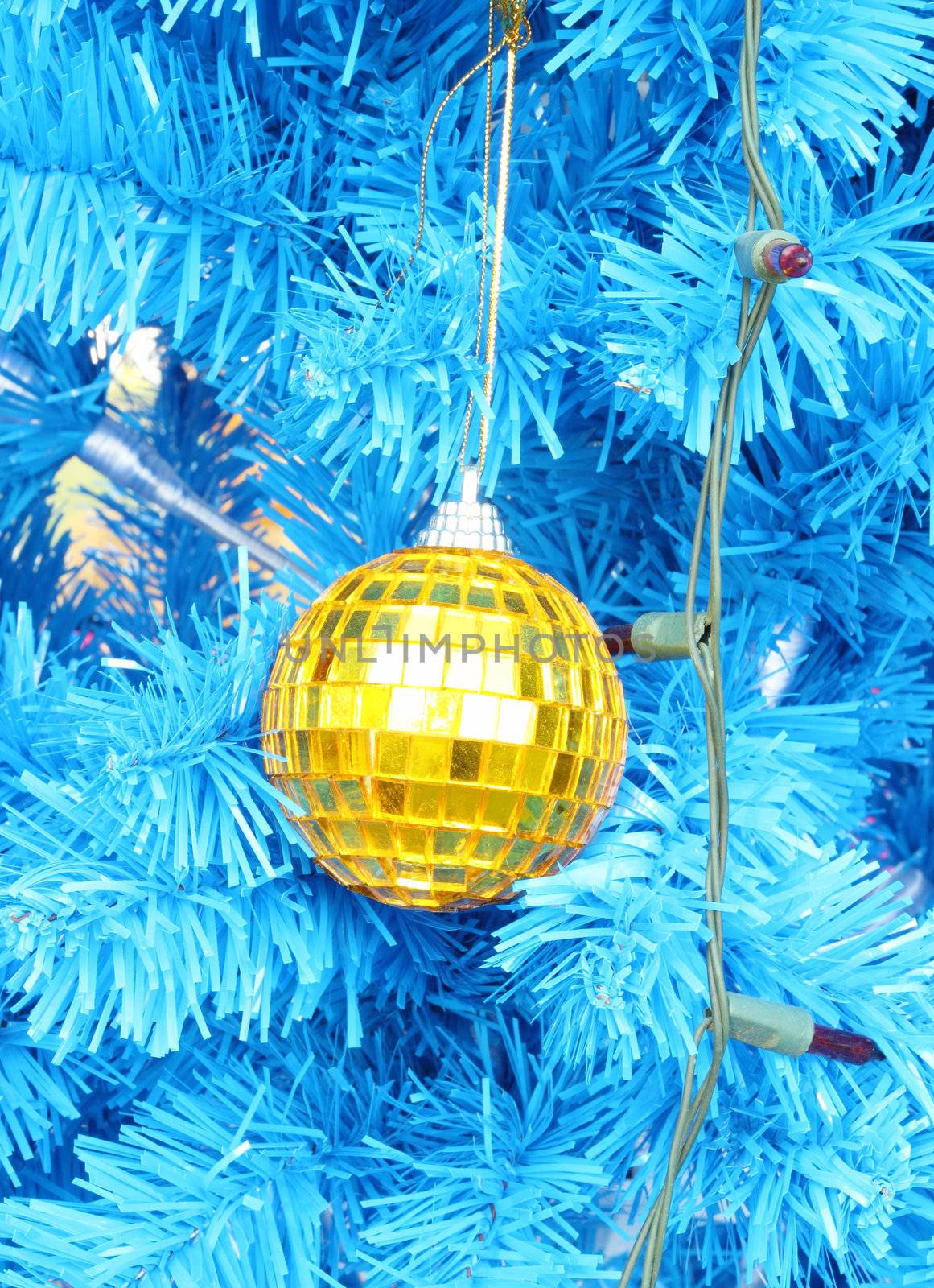 christmas ball decoration on the chrismas tree by geargodz