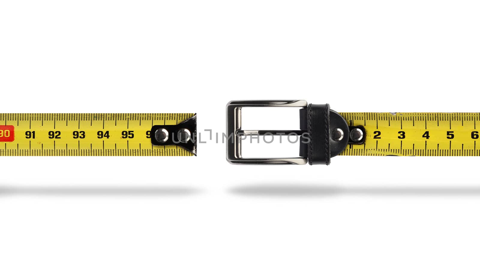 Weight loss measure belt gap by anterovium