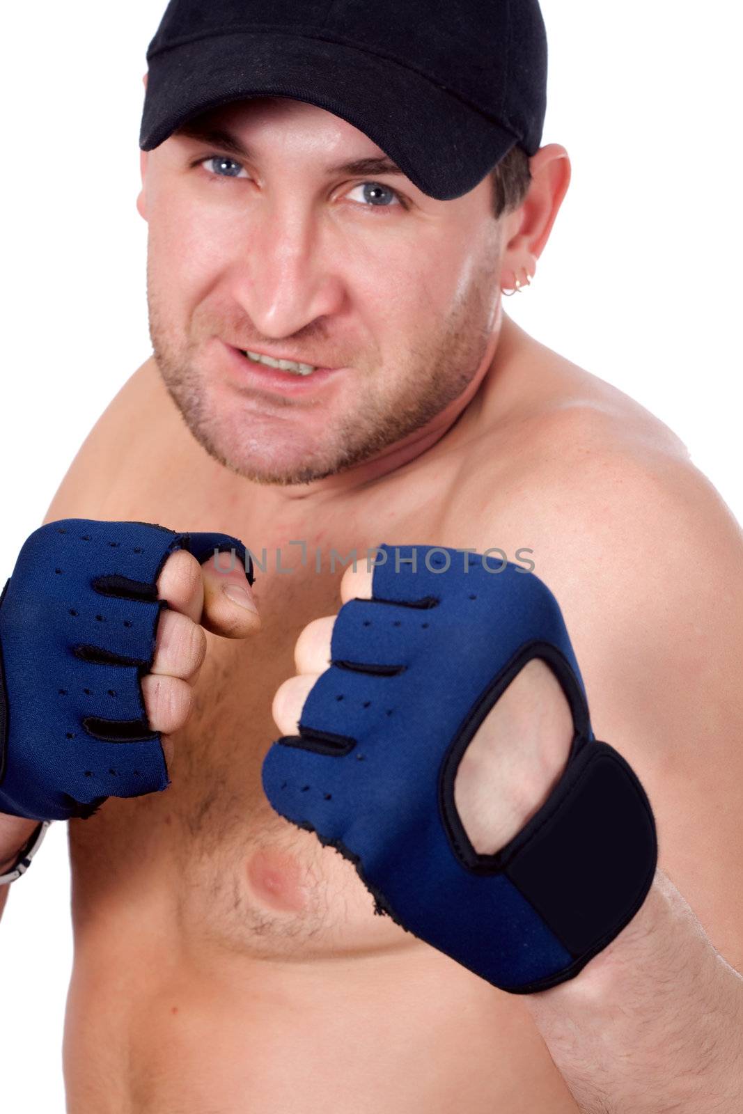 Man in boxing gloves
