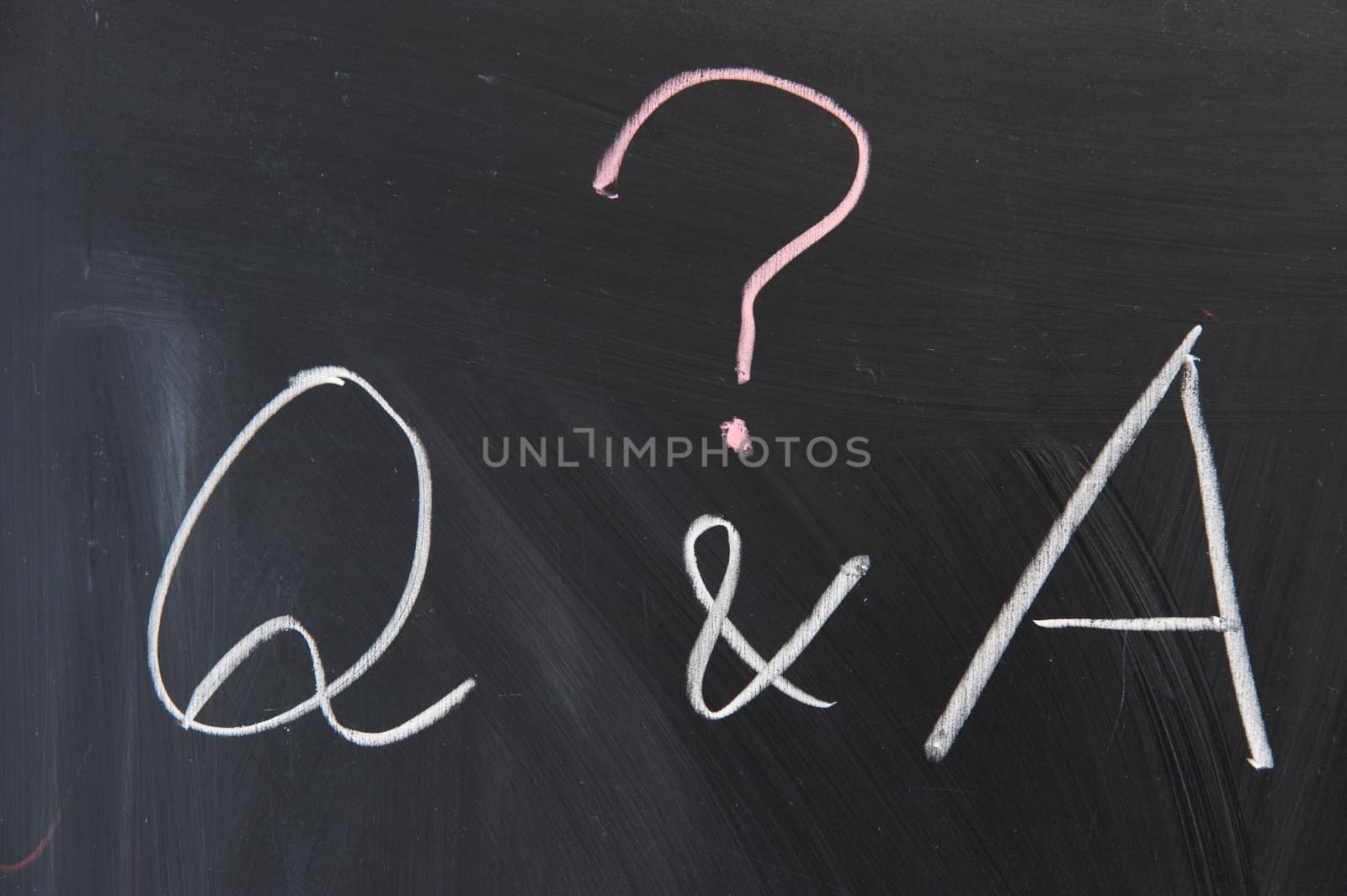 Chalkboard writing - Q&A by raywoo