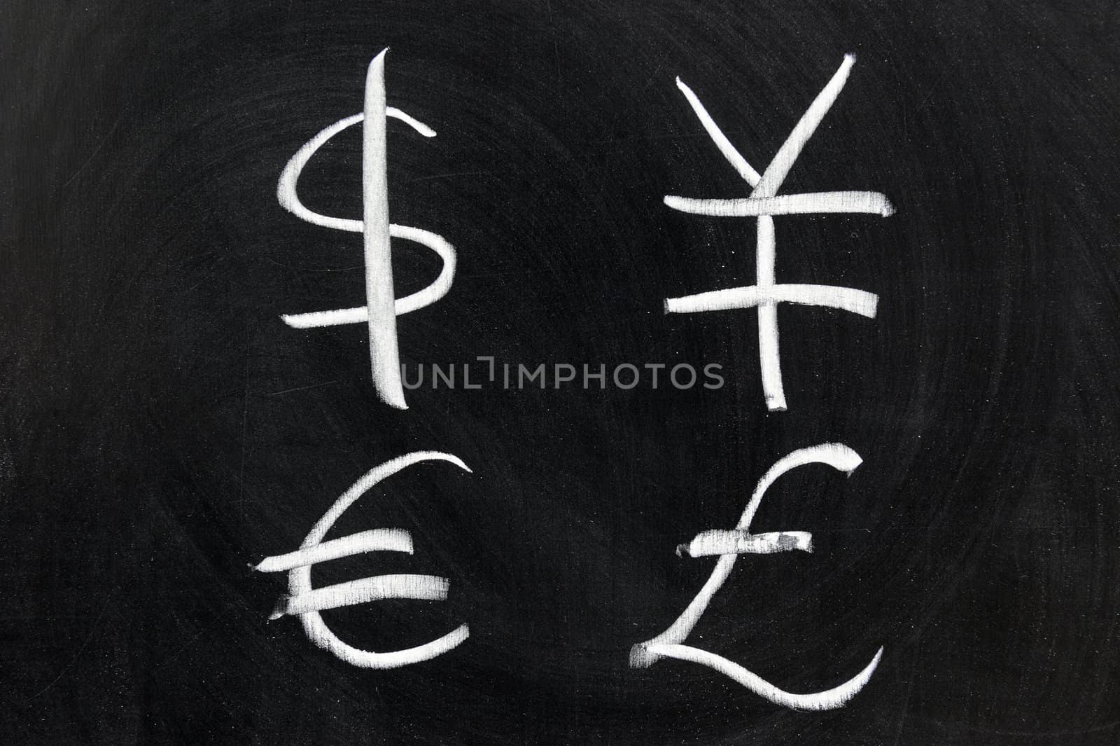 Chalk drawing - Symbol of money