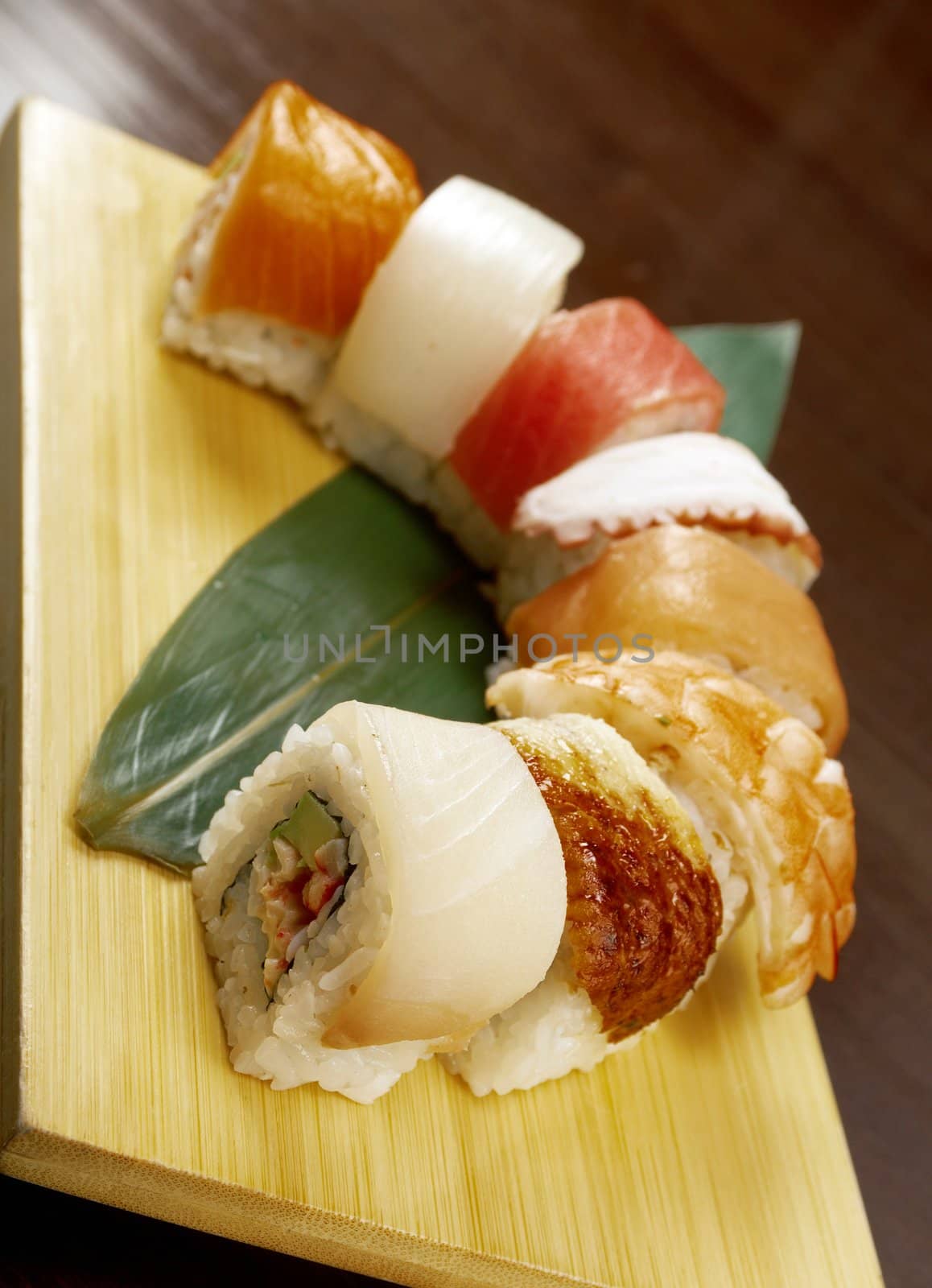 Japanese sushi  traditional japanese food by Fanfo