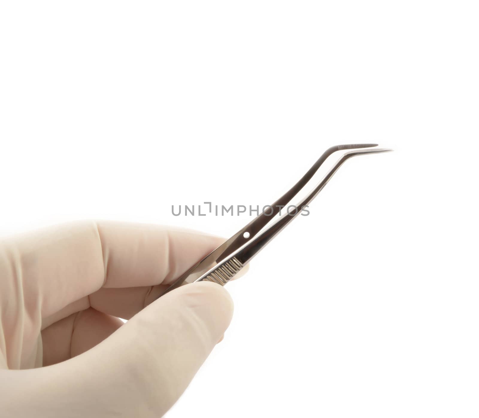 Hand with a tweezers by subos