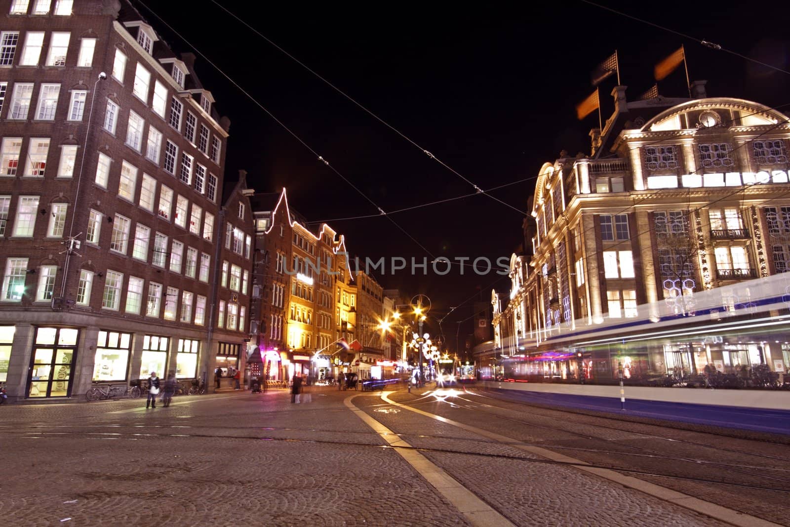 Christmas on the Dam square in Amsterdam the Netherlands