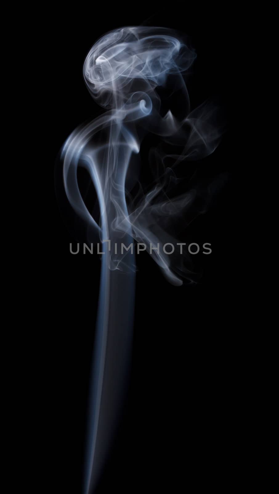 Natural Smoke on black background