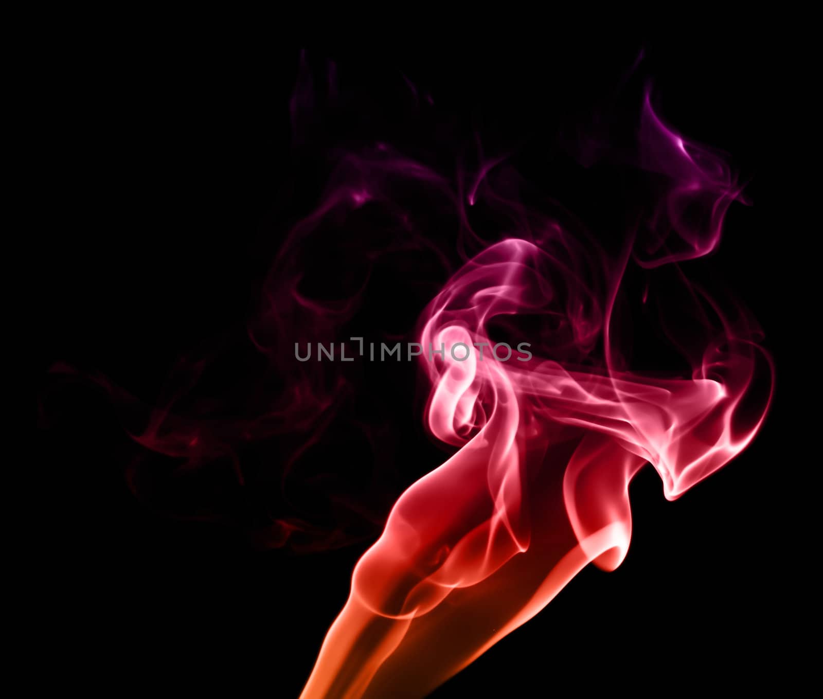 Red Purple Fire like Abstract Smoke Photo on black background