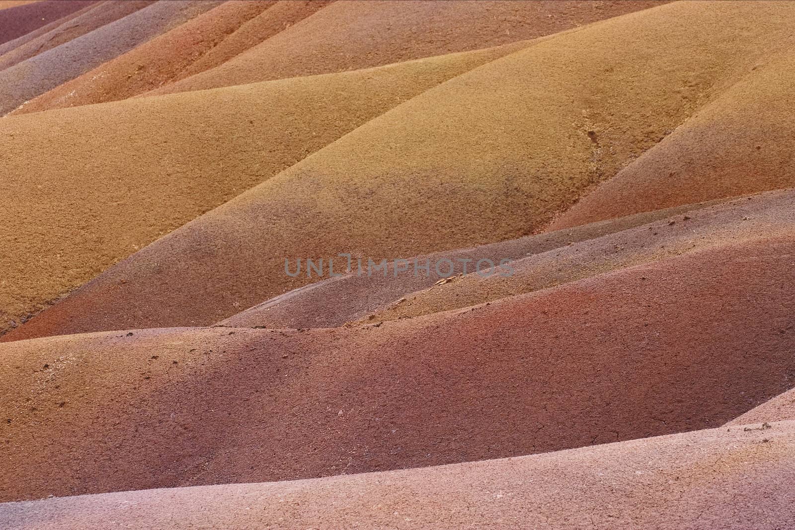 close up of the color land in mauritius island