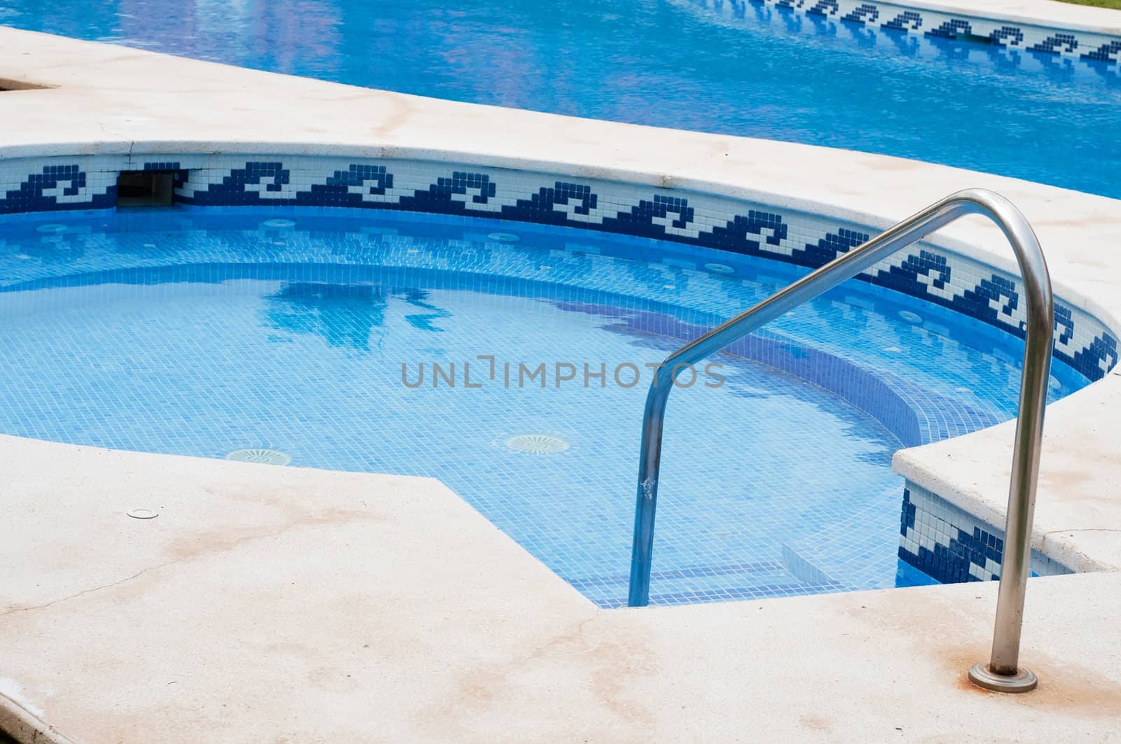 Shot of blue swimming pool