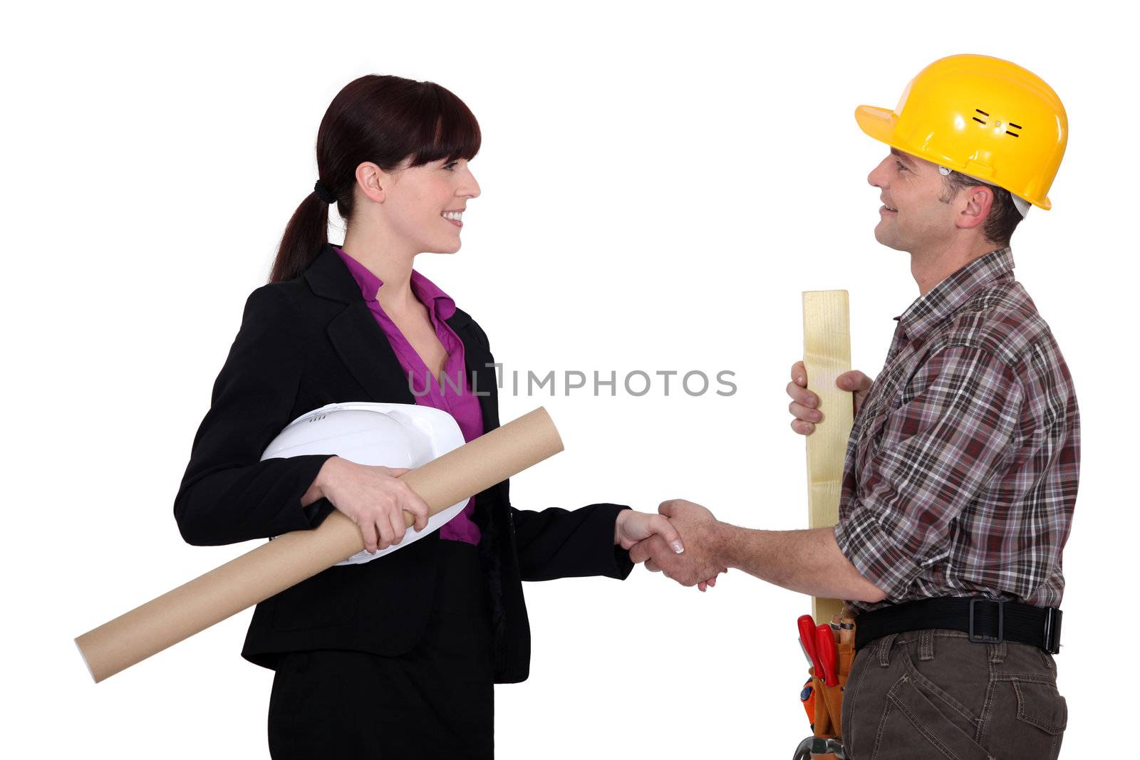 Construction hand-shake