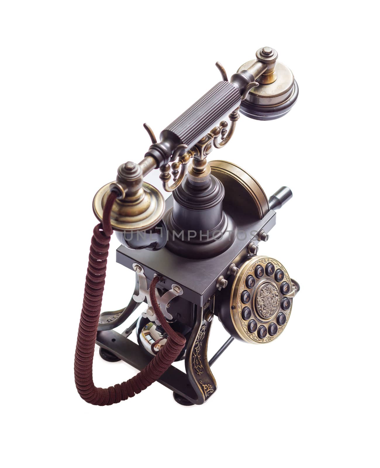 Retro vintage phone isolated  by doble.d