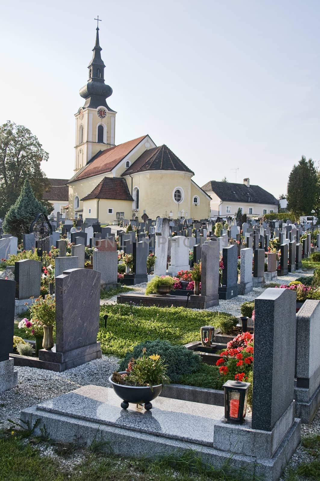 Graveyard and Church in Austria