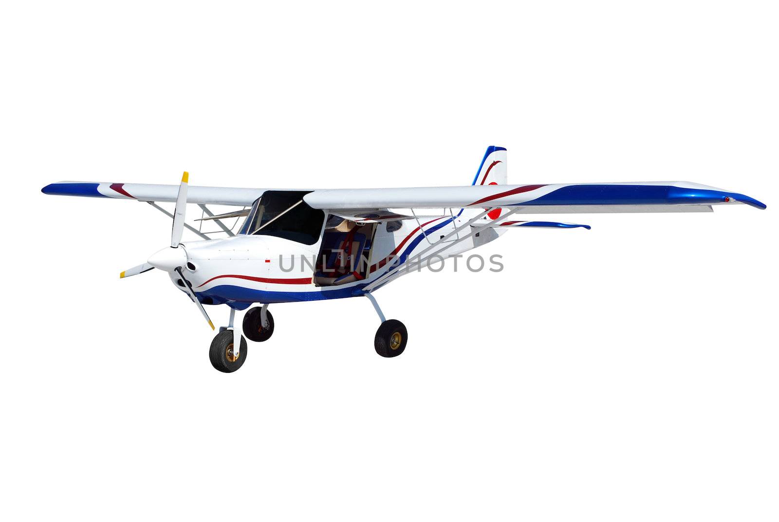Airplane isolated on white background
