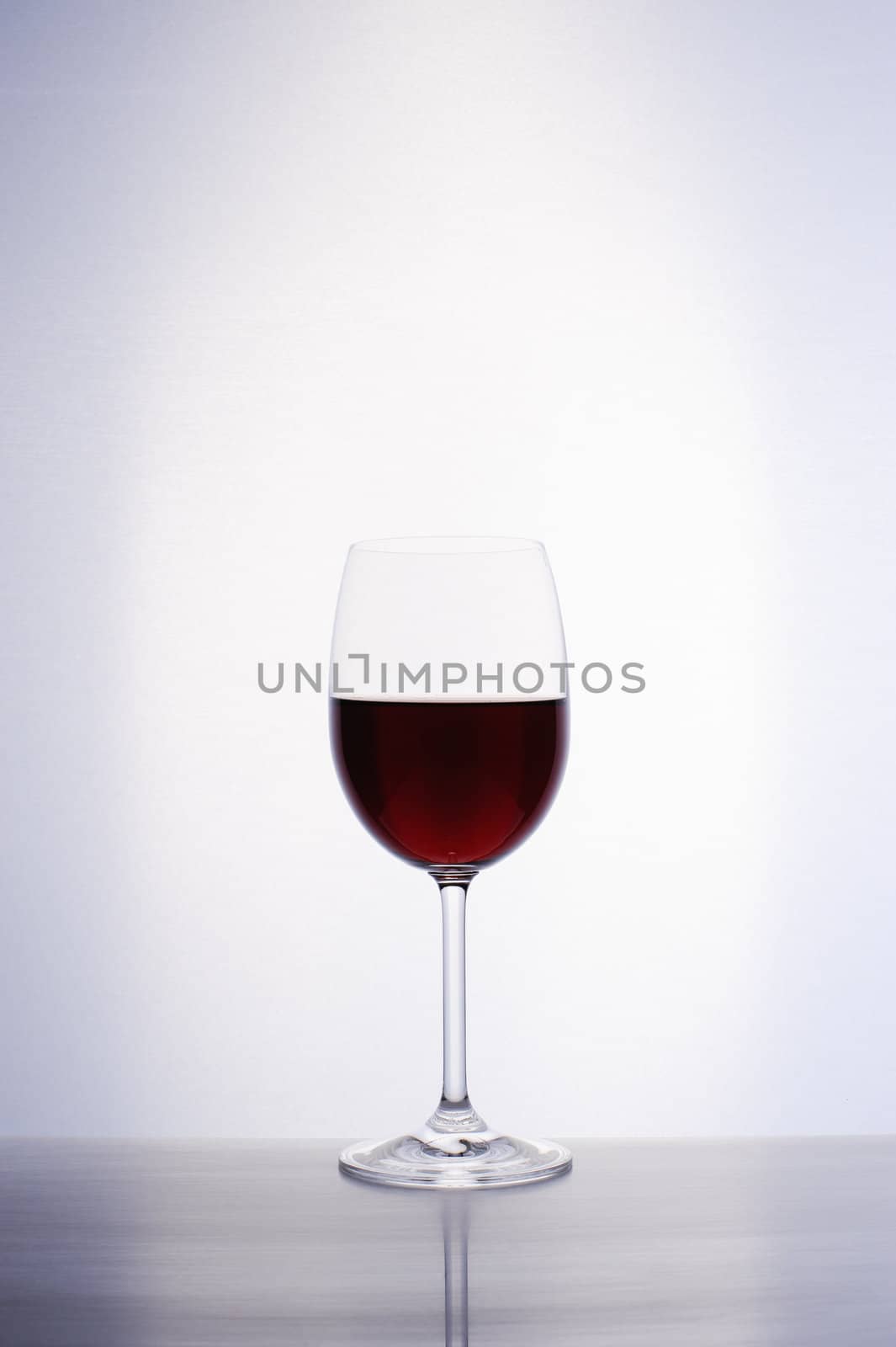 Classic glass of red wine by nvelichko