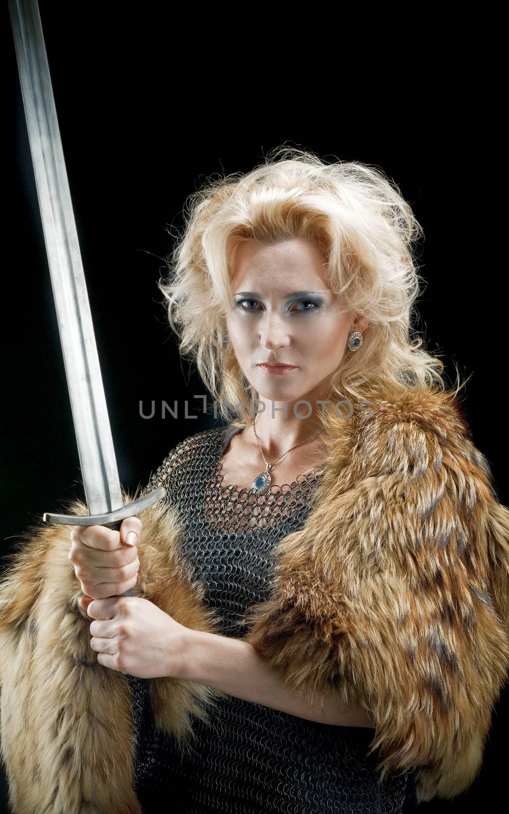 Valkyrie.Viking girl with sword by Fanfo