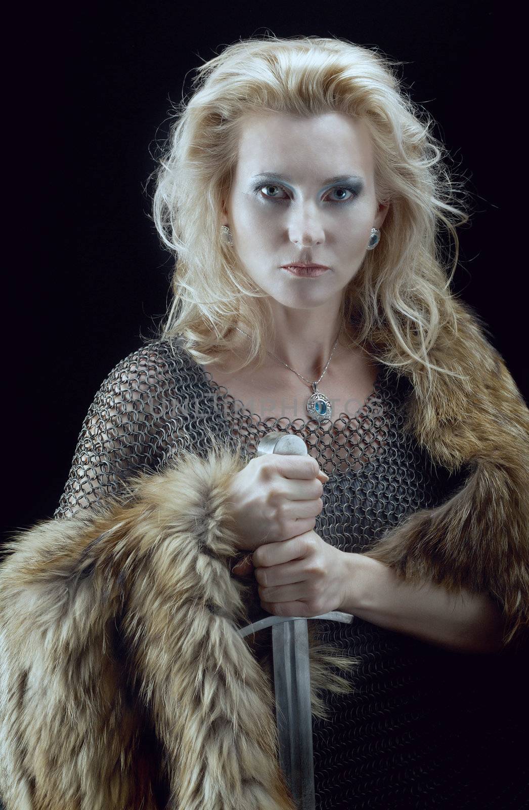 Valkyrie.Viking girl with sword